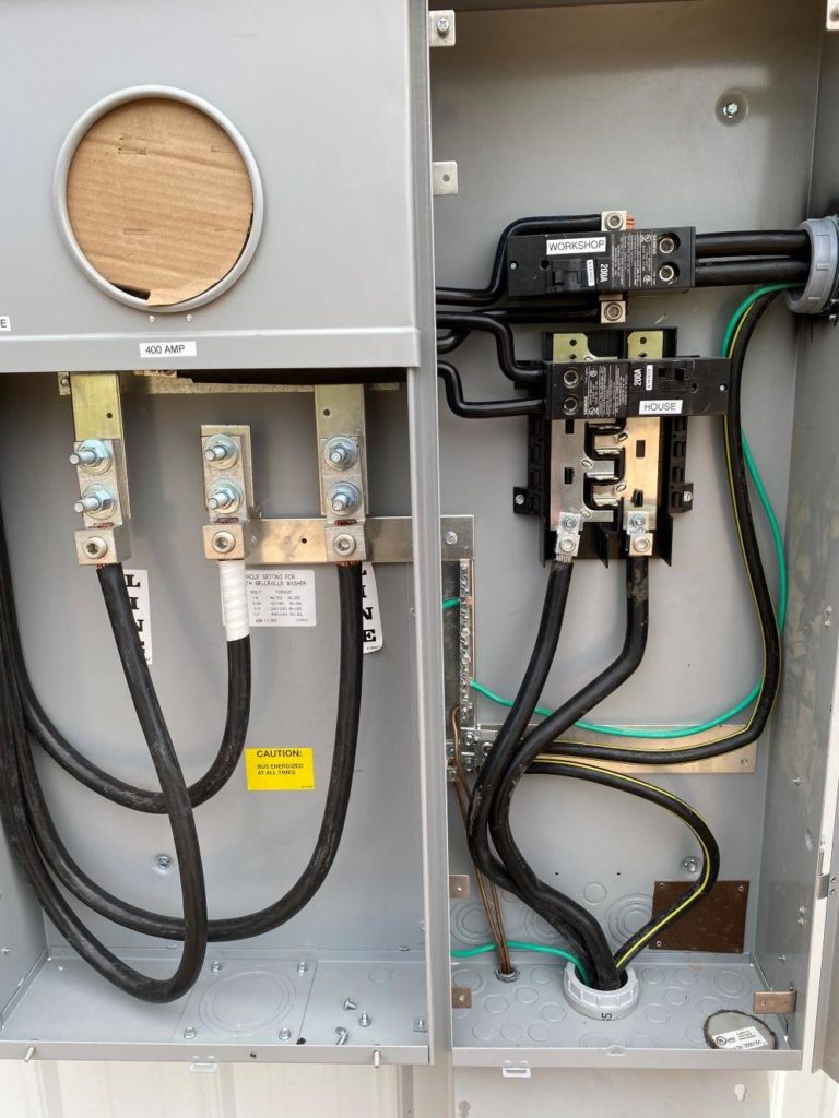 400 amp service with 2 200 amp panels